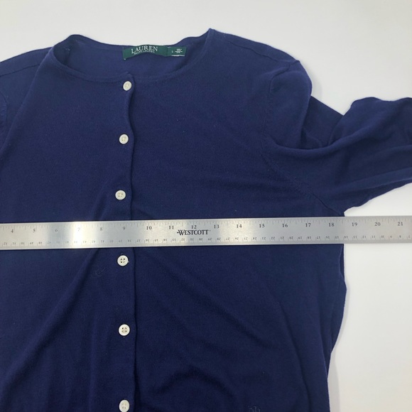 Lauren Ralph Lauren Cardigan Sweater Size Large - Picture 7 of 9